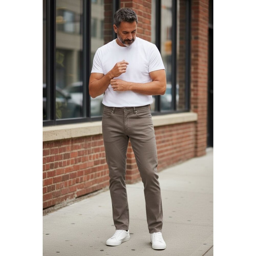 Cesare Attolini Beige Chino Pants Size 40. New With Tags. Made In Italy